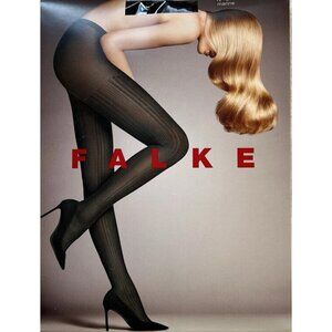 FALKE Marine Fashion Prime Ribbed Tights 60 Den Color: Marine Size: Medium 40669